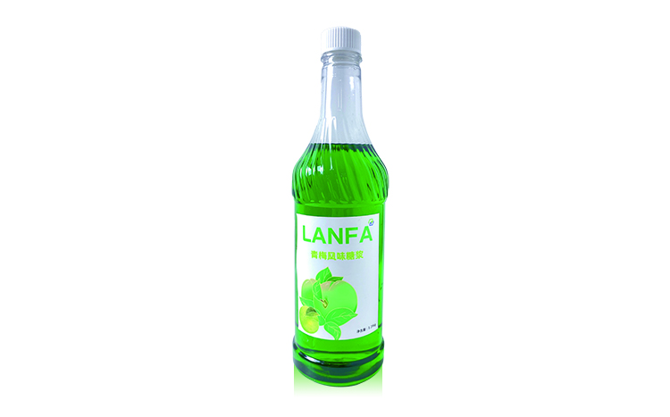 Green Plum Flavored Syrup